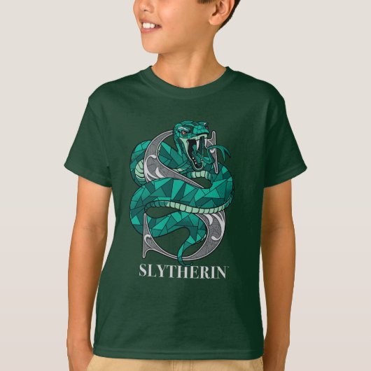SLYTHERIN™クロスシャッチエンブレム Tシャツ (正面)