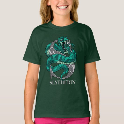 SLYTHERIN™クロスシャッチエンブレム Tシャツ (正面)
