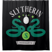SLYTHERIN™ハウスダブルスネークロッケットグラフィック シャワーカーテン (正面)