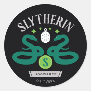 SLYTHERIN™ハウスダブルスネークロッケットグラフィック ラウンドシール