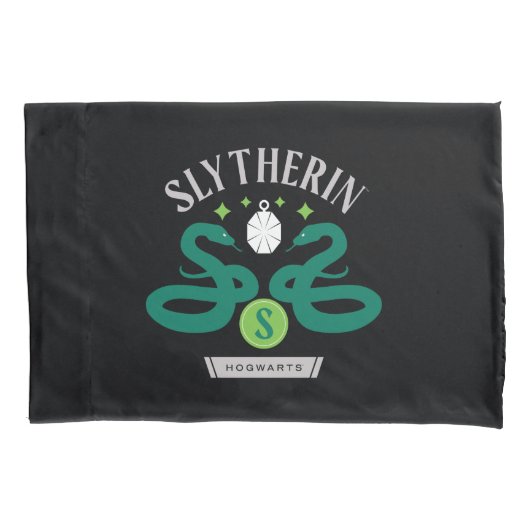 SLYTHERIN™ハウスダブルスネークロッケットグラフィック 枕カバー (正面)