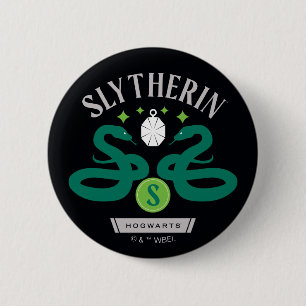 SLYTHERIN™ハウスダブルスネークロッケットグラフィック 缶バッジ