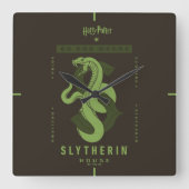 SLYTHERIN™ハウス スクエア壁時計 (正面)