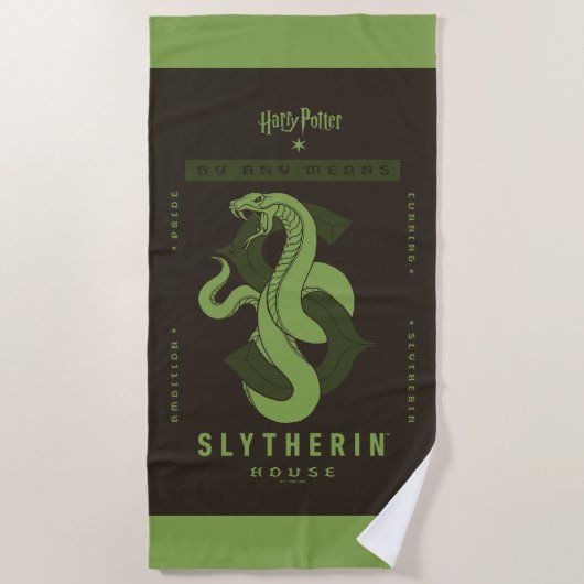 SLYTHERIN™ハウス ビーチタオル (正面)
