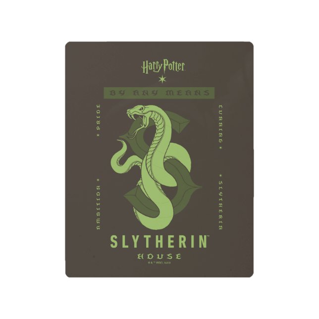 SLYTHERIN™ハウス メタルプリント (正面)