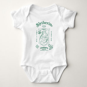 SLYTHERIN™プライド+野心+狡猾の紋章 ベビーボディスーツ