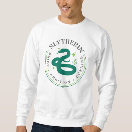 SLYTHERIN™ Green Snake House Pride Badge スウェットシャツ (正面)