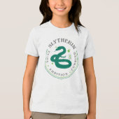 SLYTHERIN™ Green Snake House Pride Badge トライブレンドＴシャツ (正面)