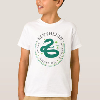 SLYTHERIN™ Green Snake House Pride Badge Tシャツ