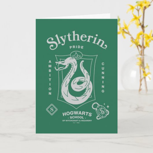 SLYTHERIN™ Pride Ambition Cunning Crest カード (黄色い花)