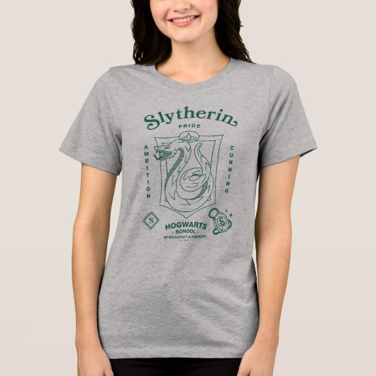SLYTHERIN™ Pride Ambition Cunning Crest トライブレンドＴシャツ (正面)