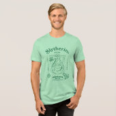 SLYTHERIN™ Pride Ambition Cunning Crest トライブレンドTシャツ (正面全面)