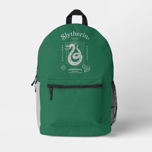 SLYTHERIN™ Pride Ambition Cunning Crest プリントバックパック (正面)