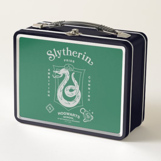 SLYTHERIN™ Pride Ambition Cunning Crest メタルランチボックス (正面)