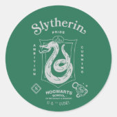 SLYTHERIN™ Pride Ambition Cunning Crest ラウンドシール (正面)