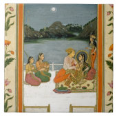 Smからの月明りの湖による台地の恋人、 タイル (正面)