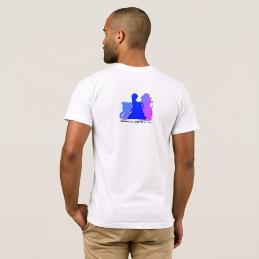 SMガール03B – シャツデザイン Tシャツ (裏面フル)