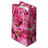 Sm抱き枕ピンク葉色 スモールペーパーバッグ (裏面アングル)