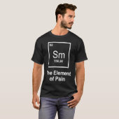 SM疼痛周期表セクシー科学の要素 Tシャツ (正面フル)