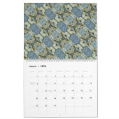 Sm, Med, Lgカレンダー – デジタルフラワー カレンダー (3月 2026)