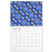 Sm, Med, Lgカレンダー – デジタルフラワー カレンダー (1月 2026)