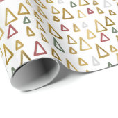 Sm Minimalist Geometric Christmas Tree  ラッピングペーパー (ロールコーナー)