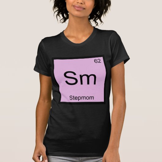 Sm - Stepmom Chemistry おもしろい Elementシンボルティー Tシャツ (正面)