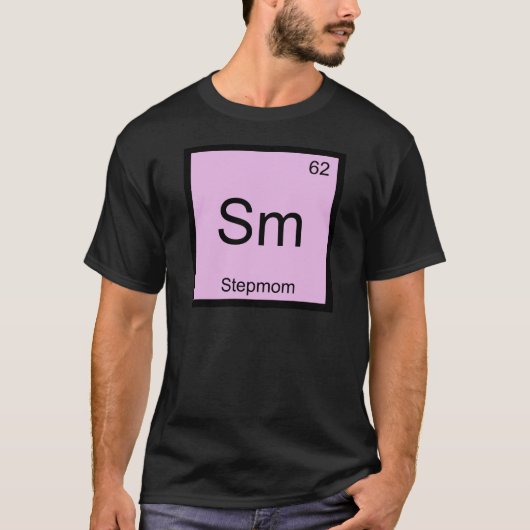 Sm - Stepmom Chemistry おもしろい Elementシンボルティー Tシャツ (正面)