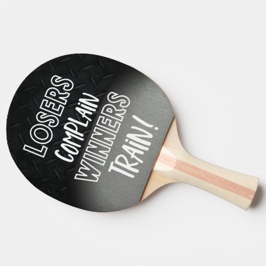 Smackトークの勝おもしろい者が敗者を訓練 卓球ラケット (横)