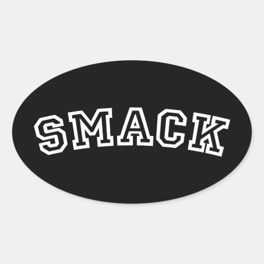 SMACK 楕円形シール (正面)
