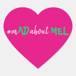 Smalハートハッシュタグバチェロレッテステッカーピンク ハートシール