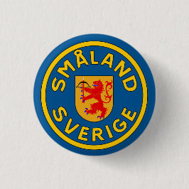 Småland (Sverige) 缶バッジ