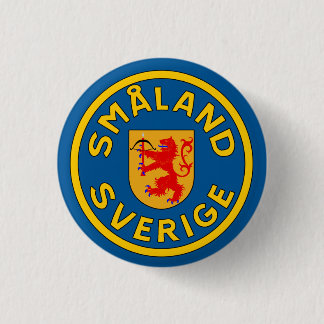 Småland (Sverige) 缶バッジ