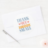 Smallショッピングありがとう – Small Business ラウンドシール (封筒)