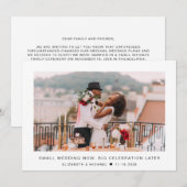 Small結婚のPhoto Elopement結婚の (正面/裏面)