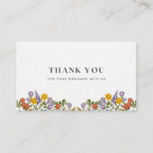 Small パーソナライズされた Business Thank You Notes 名刺 (正面)