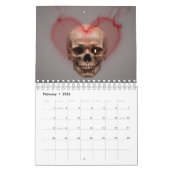 Small 2026 Skull Art Calendar カレンダー (2月 2026)