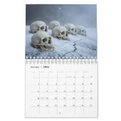 Small 2026 Skull Art Calendar カレンダー (1月 2026)