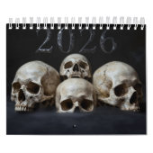Small 2026 Skull Art Calendar カレンダー (カバー)