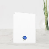 Small, 4" x 5.6"Folded Funny Easter Card サンキューカード (裏面)