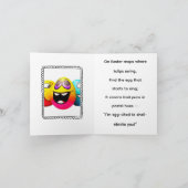 Small, 4" x 5.6"Folded Funny Easter Card サンキューカード (内部)