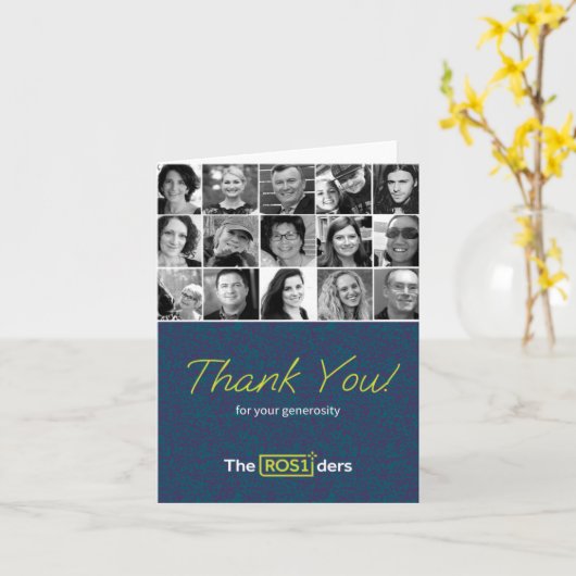 Small, 4" x 5.6" Folded Greeting Card カード (黄色い花)