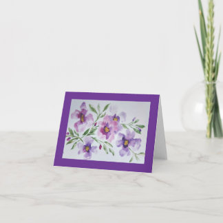 Small, 4" x 5.6" Folded Note Card ノートカード