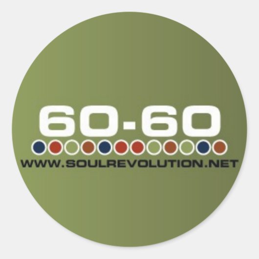 Small 60-60ステッカー ラウンドシール (正面)