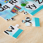 Small ABC Alphabet Illustration Family Kids ジグソーパズル (側面)