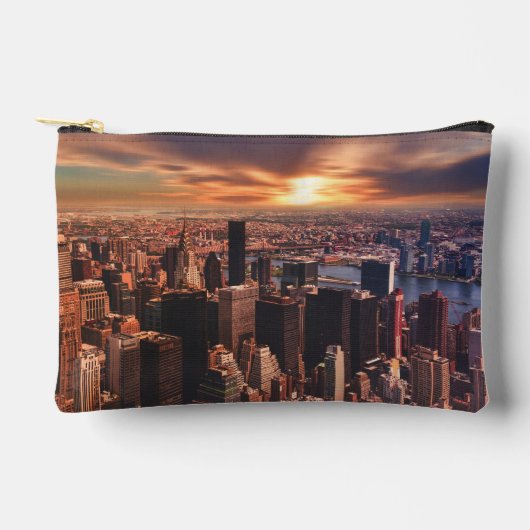 Small accessory pouch with city skyline image アクセサリーポーチ (正面)