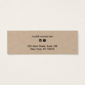 Small Add Logo Stud Kraft Earring Display Card (裏面)