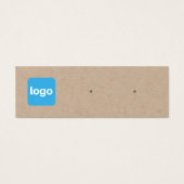 Small Add Logo Stud Kraft Earring Display Card (正面)
