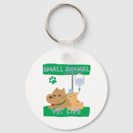 Small Animal Vet Life – Vet Dog and Cat Design キーホルダー