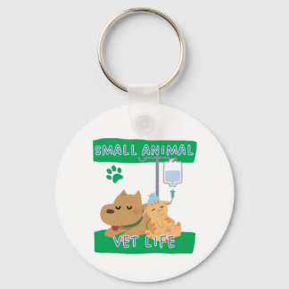 Small Animal Vet Life – Vet Dog and Cat Design キーホルダー